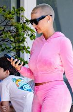 AMBER ROSE Waiting for Her Order at a Local Deli in Bel Air 06/15/2024