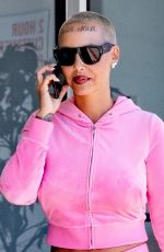 AMBER ROSE Waiting for Her Order at a Local Deli in Bel Air 06/15/2024
