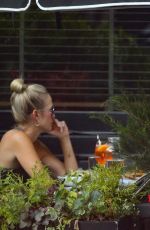 AMY ROBACH Enjoying a Drink with a Friend in New York 06/21/2024