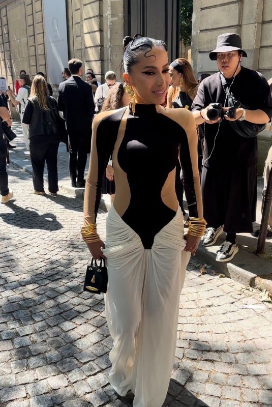 ANITTA Arrives at Schiaparelli Show at PFW Haute Couture in Paris 06/24/2024