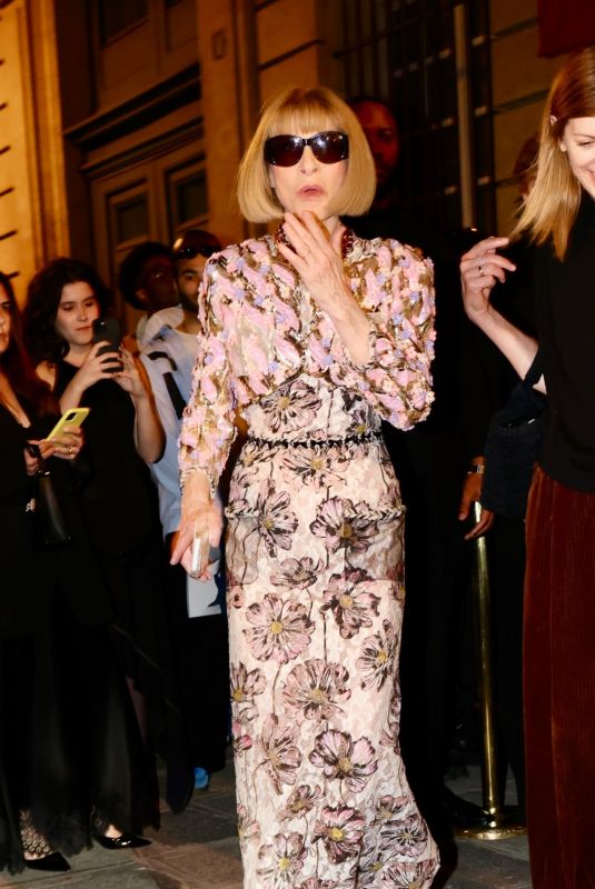 ANNA WINTOUR Arrives at Vogue World After-party in Paris 06/23/2024