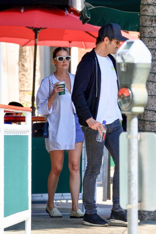 ASHLEY BENSON and Brandon Davis Leaves Cipriani in Beverly Hills 05/30/2024