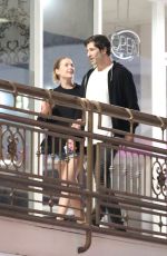 ASHLEY BENSON and Brandon Davis Out for a Sushi Dinner with Friends in West Hollywood 05/30/2024