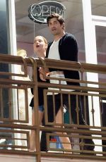 ASHLEY BENSON and Brandon Davis Out for a Sushi Dinner with Friends in West Hollywood 05/30/2024