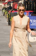 ASHLEY ROBERTS Arrives at Heart Radio in London 06/03/2024