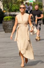 ASHLEY ROBERTS Arrives at Heart Radio in London 06/03/2024