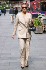 ASHLEY ROBERTS Arrives at Heart Radio in London 06/05/2024