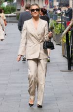ASHLEY ROBERTS Arrives at Heart Radio in London 06/05/2024