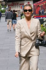 ASHLEY ROBERTS Arrives at Heart Radio in London 06/05/2024