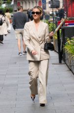 ASHLEY ROBERTS Arrives at Heart Radio in London 06/05/2024