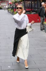 ASHLEY ROBERTS Arrives at Heart Radio in London 06/10/2024
