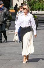ASHLEY ROBERTS Arrives at Heart Radio in London 06/10/2024
