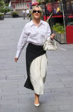 ASHLEY ROBERTS Arrives at Heart Radio in London 06/10/2024