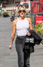 ASHLEY ROBERTS Arrives at Heart Radio Studio in London 06/06/2024