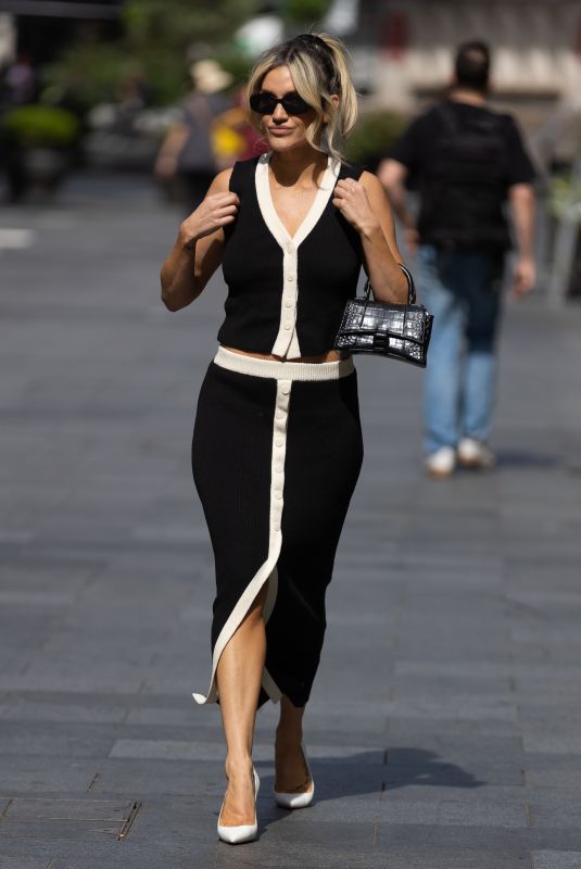 ASHLEY ROBERTS Leaves Global Radio Studios in London 06/18/2024