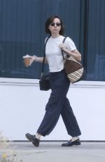 AUBREY PLAZA Arrives at Titmouse Inc. Animation Studios in Burbank 06/18/2024