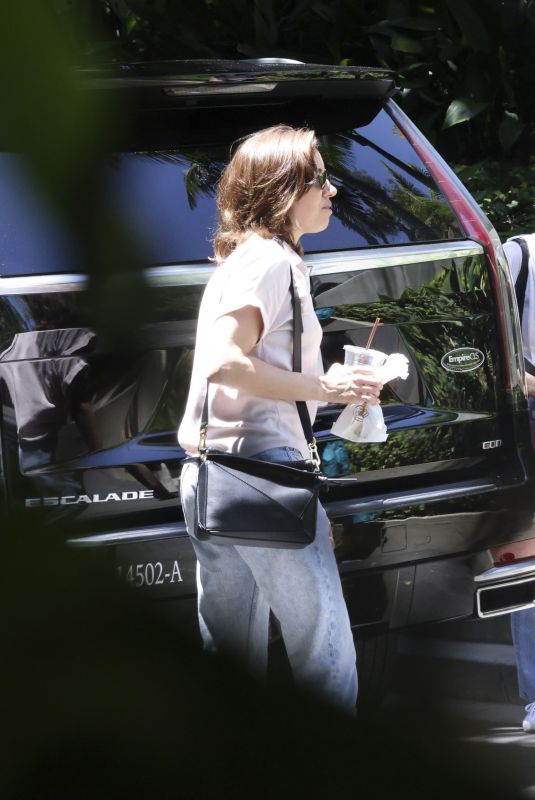 AUBREY PLAZA Out with Her Dog and Boyfriend Jeff Baena in Los Angeles 06/21/2024