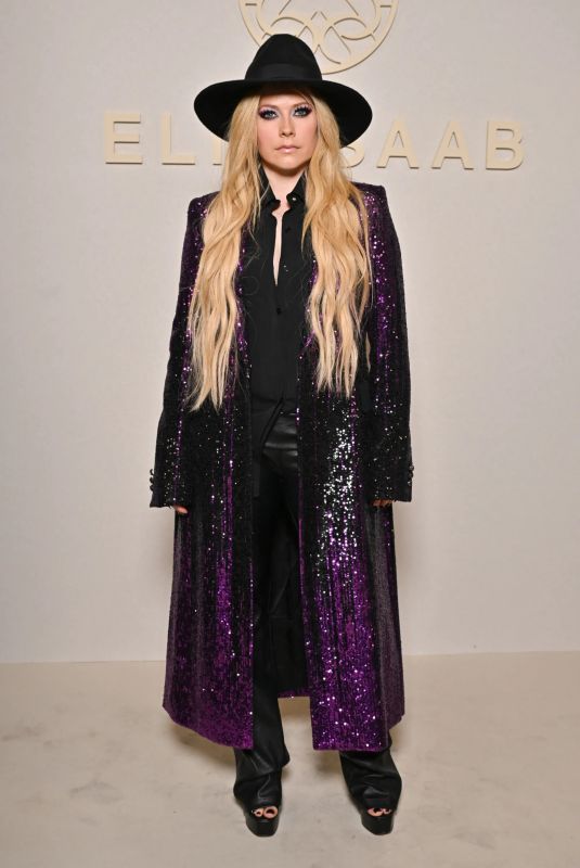 AVRIL LAVIGNE at Elie Saab Haute Couture Fall/Winter 2024-2025 Show at Paris Fashion Week 06/26/2024