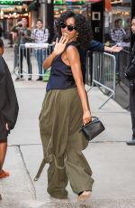 AYO EDEBIRI Arrives at Good Morning America in New York 06/13/2024