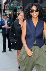AYO EDEBIRI Arrives at Good Morning America in New York 06/13/2024
