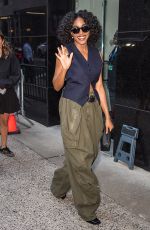 AYO EDEBIRI Arrives at Good Morning America in New York 06/13/2024