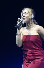 BECKY HILL Performs at Hits Radio Live at The M and S Bank Arena in Liverpool 06/01/2024