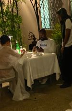 BIANCA CENSORI and Kanye West Out for Dinner at Il Palagio in Florence 06/13/2024