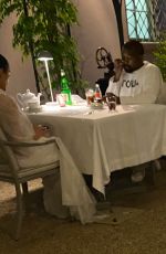 BIANCA CENSORI and Kanye West Out for Dinner at Il Palagio in Florence 06/13/2024