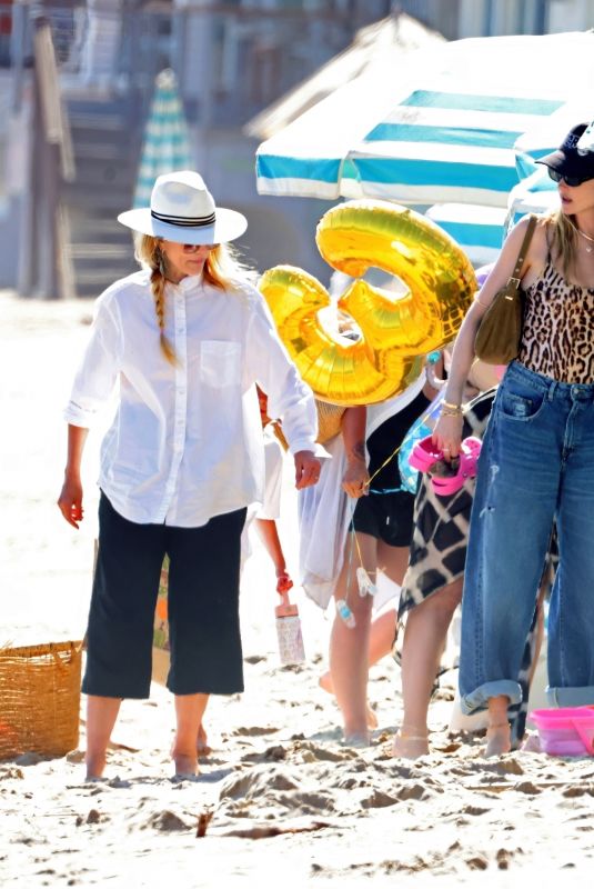 CAMERON DIAZ and BEHATI PRINSLOO at a Beach in Santa Barbara 06/27/2024