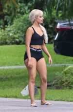 CAMILA CABELO Out in Miami Neighborhood Ahead of Welcome Party 06/07/2024