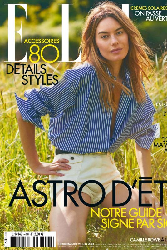 CAMILLE ROWE in Elle France, June 2024