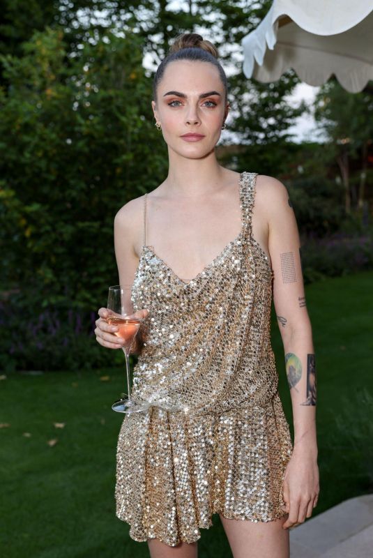 CARA DELEVINGNE at Della Vite Zero Lauch at The Roof Gardens in London 06/25/2024