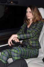CARA DELEVINGNE Leaves Crazy Horse Show in Paris 06/24/2024