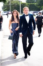 CARA SANTANA, BROOKS NADER and DEVON WINDSOR Arrives at Olivia Culpo and Christian McCaffrey