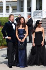 CARA SANTANA, BROOKS NADER and DEVON WINDSOR Arrives at Olivia Culpo and Christian McCaffrey