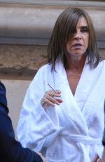 CARINE ROITFELD Posing for Photographers Before Vogue World Fashion Show in Paris 06/23/2024
