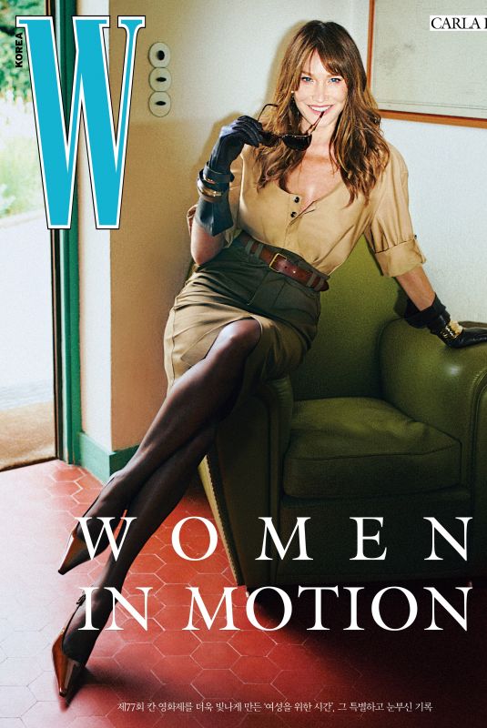 CARLA BRUNI for W Magazine Korea, June 2024