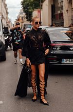 CAROLINE DAUR Arrives at Dior Fashion Show at Paris Haute Couture Week 06/24/2024
