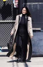 CARRIE-ANNE MOSS Arrives at Jimmy Kimmel Live! in Hollywood 06/12/2024