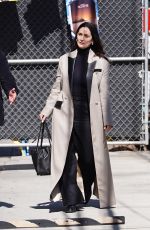 CARRIE-ANNE MOSS Arrives at Jimmy Kimmel Live! in Hollywood 06/12/2024