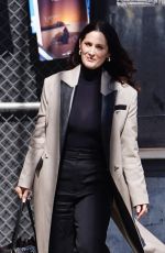 CARRIE-ANNE MOSS Arrives at Jimmy Kimmel Live! in Hollywood 06/12/2024
