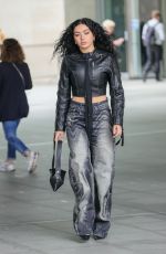 CHARLI XCX Arrives at BBC Broadcasting House in London 06/04/2024