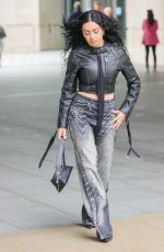 CHARLI XCX Arrives at BBC Broadcasting House in London 06/04/2024