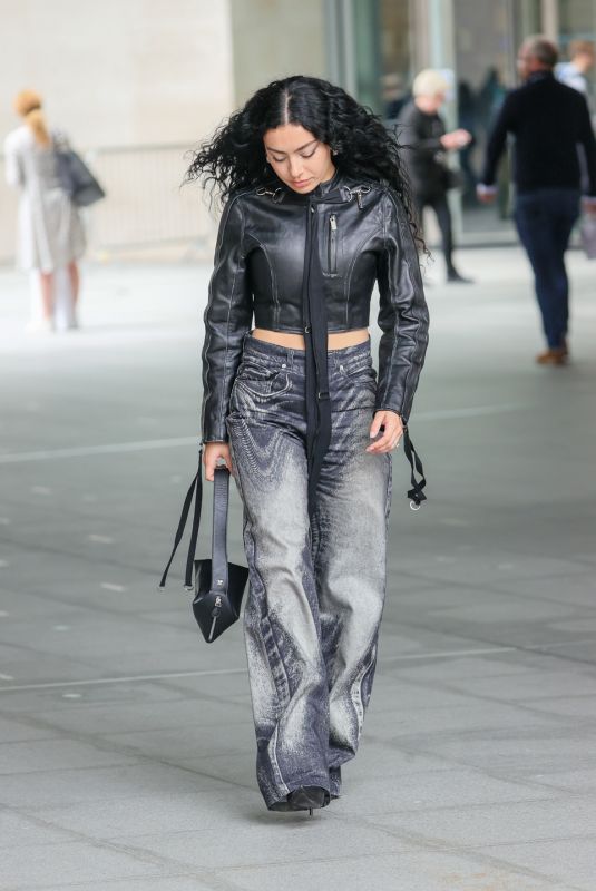 CHARLI XCX Arrives at BBC Broadcasting House in London 06/04/2024
