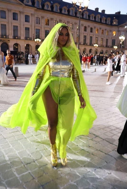 CIARA Arrives at Vogue World Show at Paris Fashion Week 06/23/2024