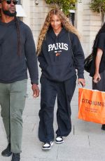 CIARA Leaves Her Hotel at Paris Fashion Week 06/21/2024