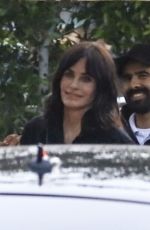 COURTENEY COX Arrives at Soho House in Malibu 06/01/2024