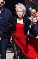 CYNDI LAUPER Arrives at Jimmy Kimmel Live! in Hollywood 06/05/2024