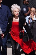 CYNDI LAUPER Arrives at Jimmy Kimmel Live! in Hollywood 06/05/2024