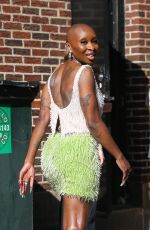 CYNTHIA ERIVO Arrives at Late Show with Stephen Colbert in New York 06/19/2024
